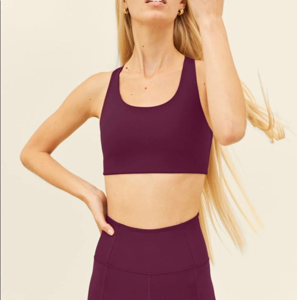 Girlfriend collective Simone bra - plum